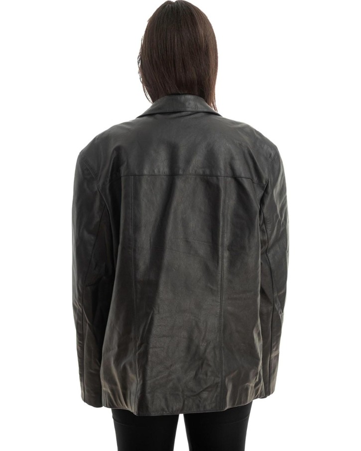 Γνήσιο Γυναικέιο Δερμάτινο Σακάκι - Z802