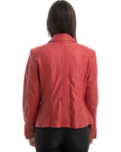 Γνήσιο Γυναικέιο Δερμάτινο Μπουφάν - Z803