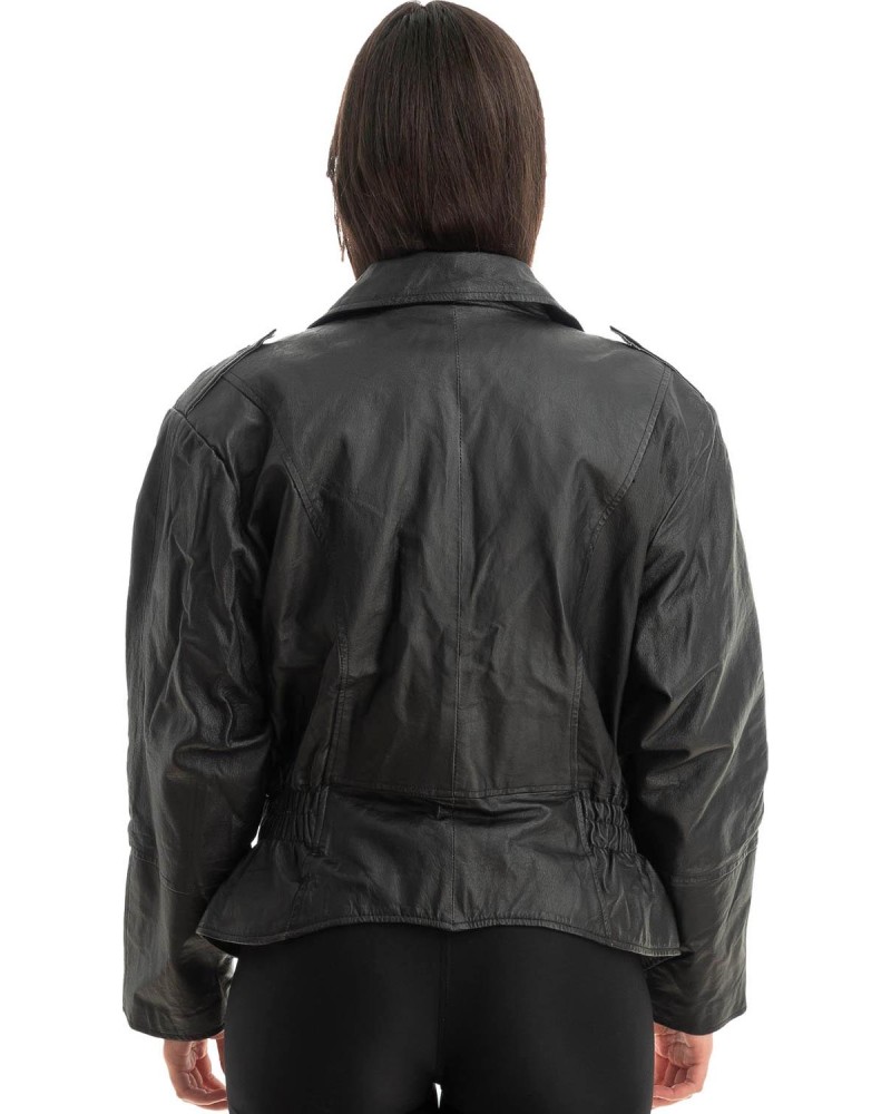 Γνήσιο Γυναικέιο Δερμάτινο Μπουφάν - Z805