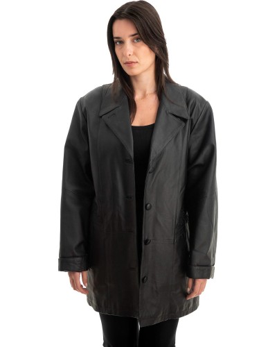 Γνήσιο Γυναικέιο Δερμάτινο Μπουφάν - Z809