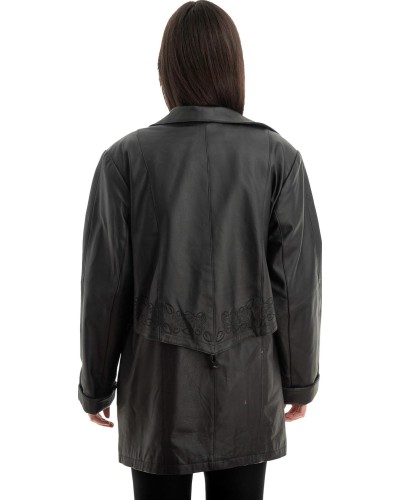 Γνήσιο Γυναικέιο Δερμάτινο Μπουφάν - Z809