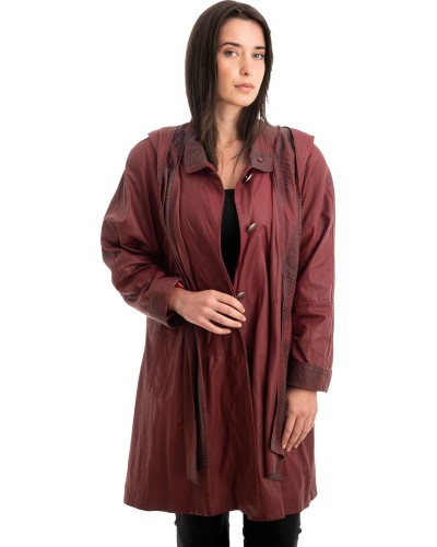 Γνήσιο Γυναικέιο Δερμάτινο Μπουφάν - Z815