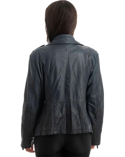 Γνήσιο Γυναικέιο Δερμάτινο Μπουφάν - Z816