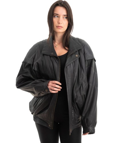 Γνήσιο Γυναικέιο Δερμάτινο Μπουφάν - Z820