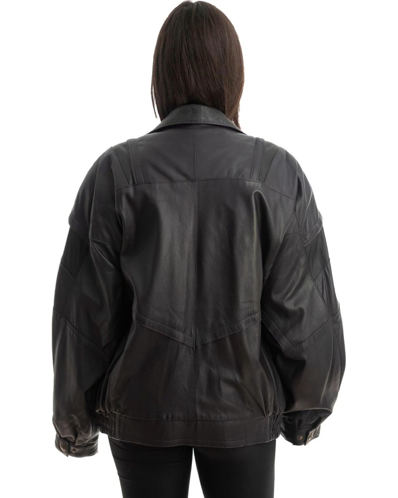 Γνήσιο Γυναικέιο Δερμάτινο Μπουφάν - Z820