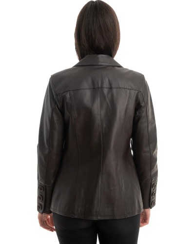 Γνήσιο Γυναικέιο Δερμάτινο Σακάκι - Z823