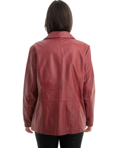 Γνήσιο Γυναικέιο Δερμάτινο Σακάκι - Z825