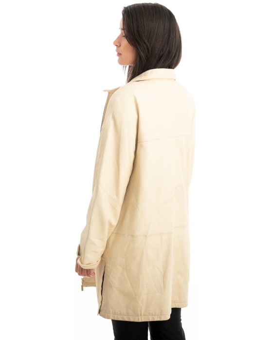 Γνήσιο Γυναικέιο Δερμάτινο Μπουφάν - Z826