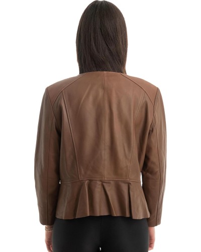 Γνήσιο Γυναικέιο Δερμάτινο Μπουφάν - Z831