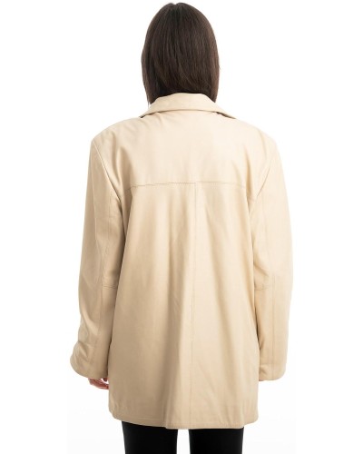 Γνήσιο Γυναικέιο Δερμάτινο Σακάκι - Z833