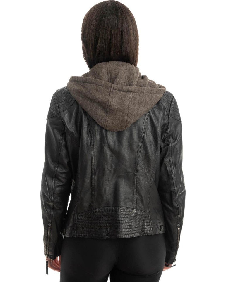 Γνήσιο Γυναικέιο Δερμάτινο Μπουφάν - Z836