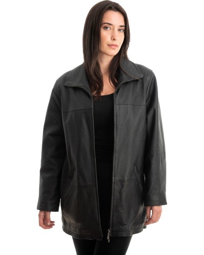 Γνήσιο Γυναικέιο Δερμάτινο Μπουφάν - Z840