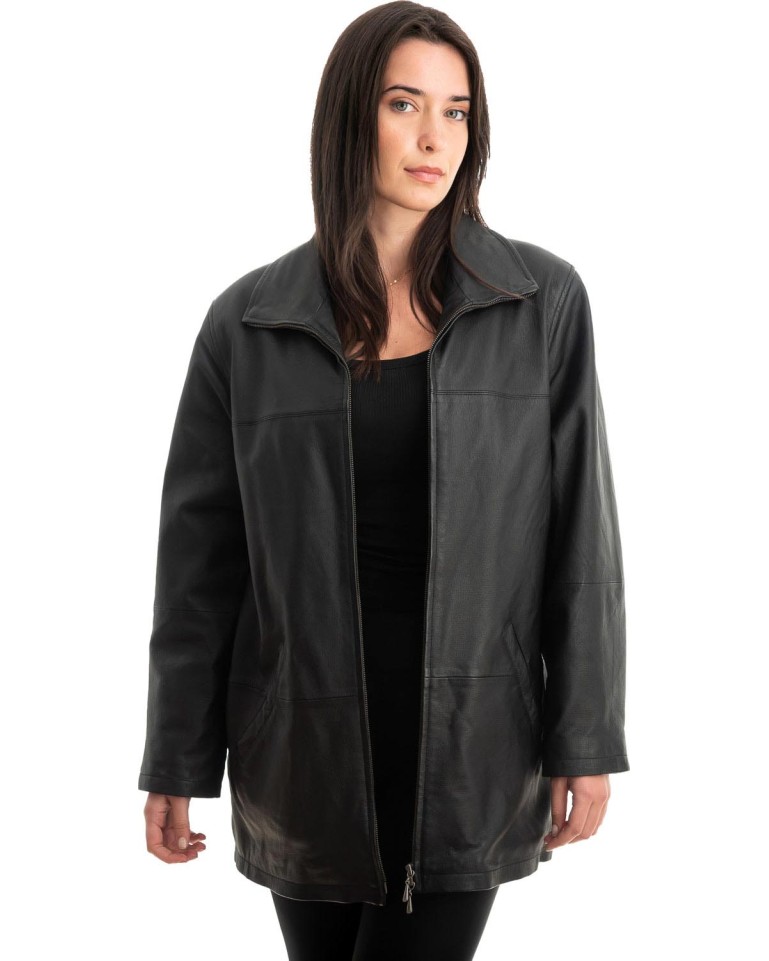 Γνήσιο Γυναικέιο Δερμάτινο Μπουφάν - Z840