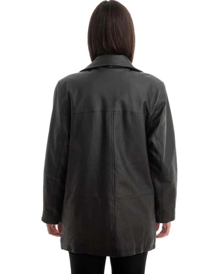 Γνήσιο Γυναικέιο Δερμάτινο Μπουφάν - Z840