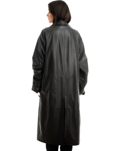 Γνήσιο Ανδρικό Δερμάτινο Παλτό - Z843