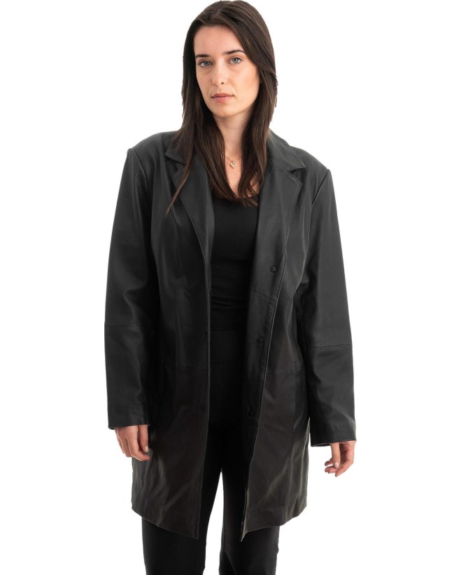 Γνήσιο Γυναικέιο Δερμάτινο Σακάκι - Z850