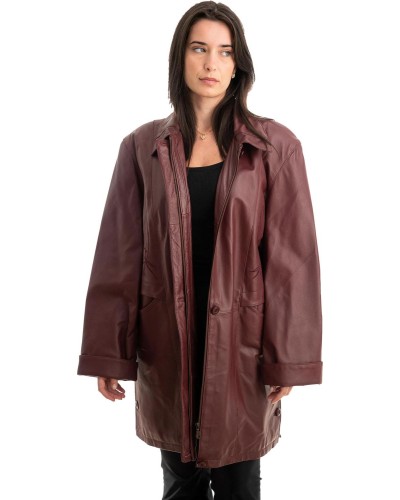 Γνήσιο Γυναικέιο Δερμάτινο Μπουφάν - Z853