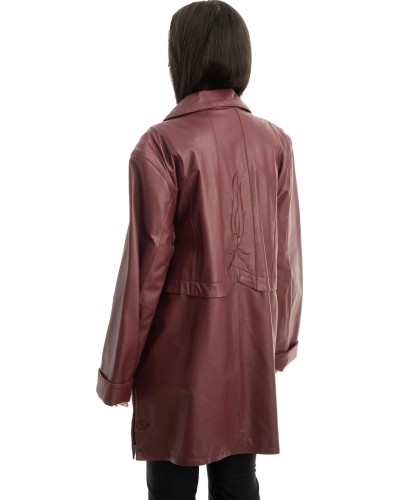 Γνήσιο Γυναικέιο Δερμάτινο Μπουφάν - Z853