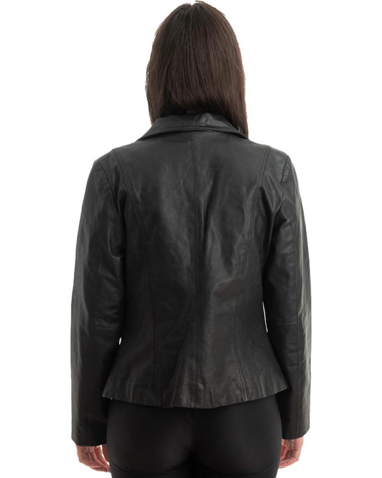 Γνήσιο Γυναικέιο Δερμάτινο Σακάκι - Z857