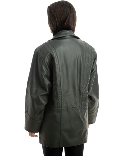 Γνήσιο Γυναικέιο Δερμάτινο Σακάκι - Z858