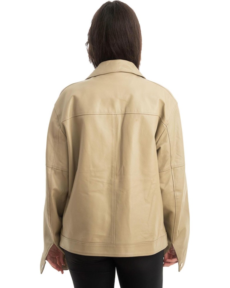 Γνήσιο Γυναικέιο Δερμάτινο Μπουφάν - Z859