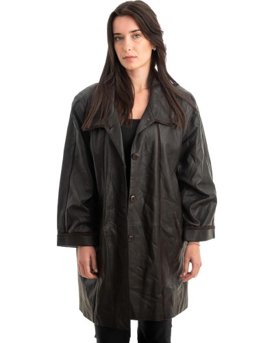 Γνήσιο Γυναικέιο Δερμάτινο Μπουφάν - Z864