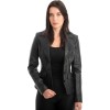Γνήσιο Γυναικέιο Δερμάτινο Σακάκι - Z868