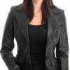 Γνήσιο Γυναικέιο Δερμάτινο Σακάκι - Z868