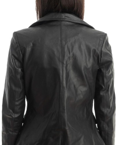 Γνήσιο Γυναικέιο Δερμάτινο Σακάκι - Z868