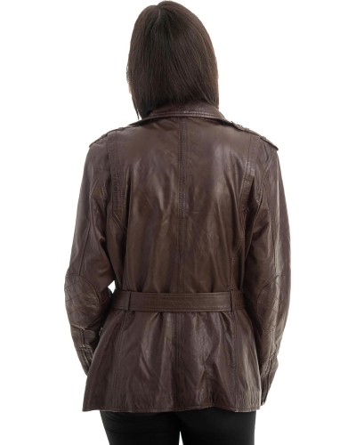 Γνήσιο Γυναικέιο Δερμάτινο Μπουφάν - Z870