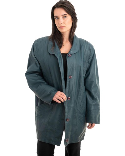 Γνήσιο Γυναικέιο Δερμάτινο Μπουφάν - Z877