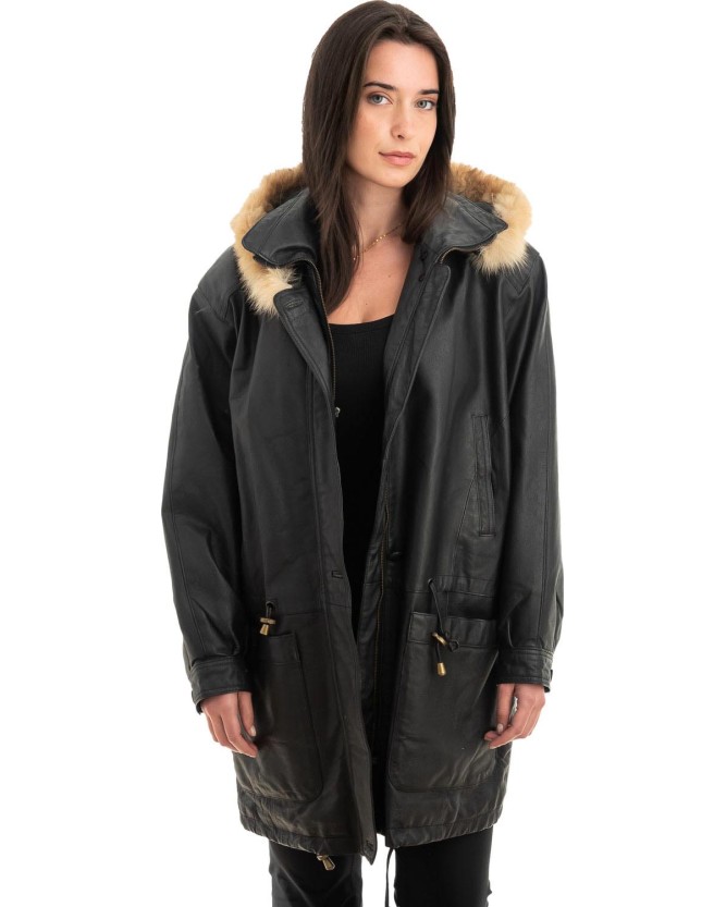 Γνήσιο Γυναικέιο Δερμάτινο Μπουφάν - Z881