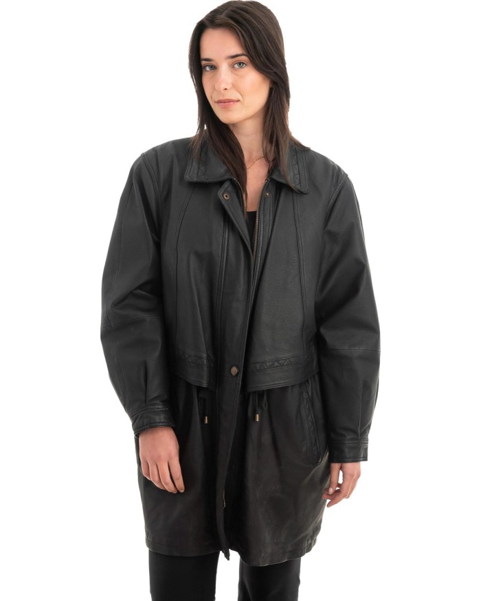 Γνήσιο Γυναικέιο Δερμάτινο Μπουφάν - Z882