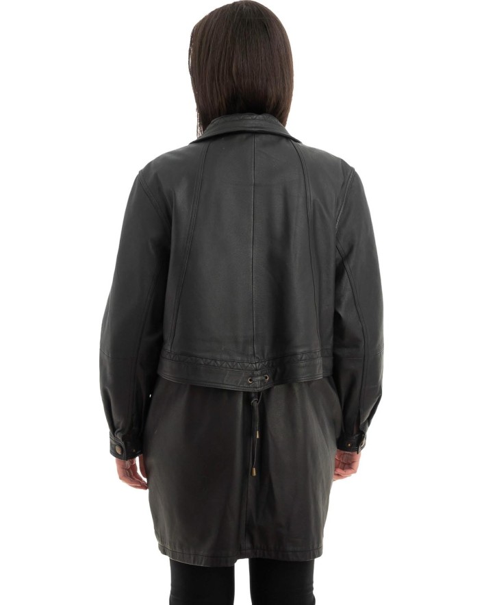 Γνήσιο Γυναικέιο Δερμάτινο Μπουφάν - Z882