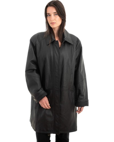 Γνήσιο Γυναικέιο Δερμάτινο Μπουφάν - Z895