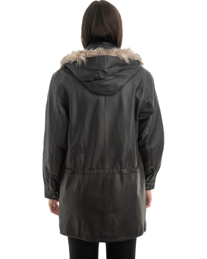 Γνήσιο Γυναικέιο Δερμάτινο Μπουφάν - Z902