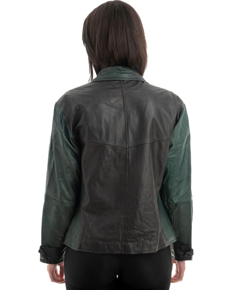 Γνήσιο Γυναικέιο Δερμάτινο Σακάκι - Z907