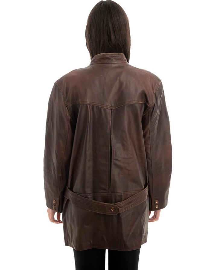 Γνήσιο Γυναικέιο Δερμάτινο Σακάκι - Z909