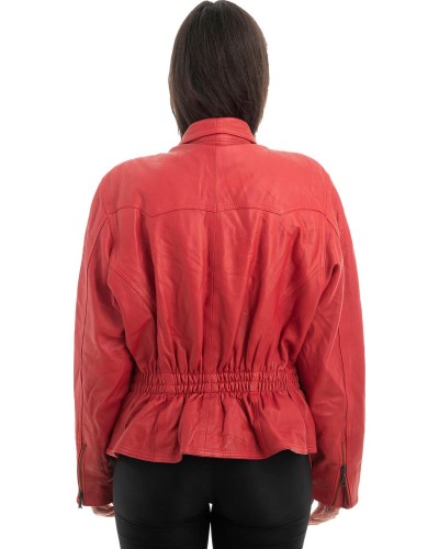 Γνήσιο Γυναικέιο Δερμάτινο Μπουφάν - Z910