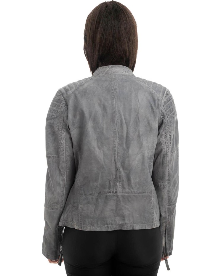 Γνήσιο Γυναικέιο Δερμάτινο Μπουφάν - Z925