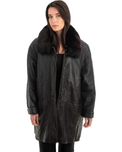 Γνήσιο Γυναικέιο Δερμάτινο Μπουφάν - Z929