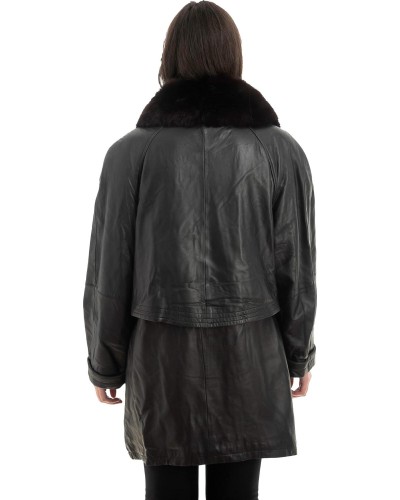 Γνήσιο Γυναικέιο Δερμάτινο Μπουφάν - Z929