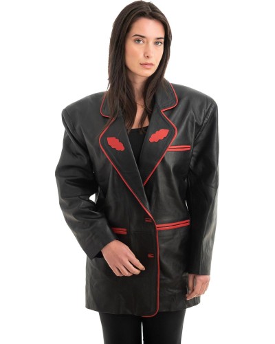 Γνήσιο Γυναικέιο Δερμάτινο Σακάκι - Z931