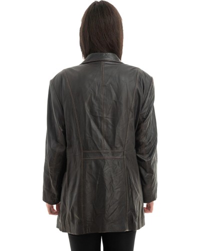 Γνήσιο Γυναικέιο Δερμάτινο Σακάκι - Z932