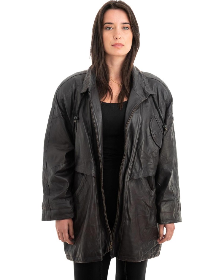 Γνήσιο Γυναικέιο Δερμάτινο Μπουφάν - Z937