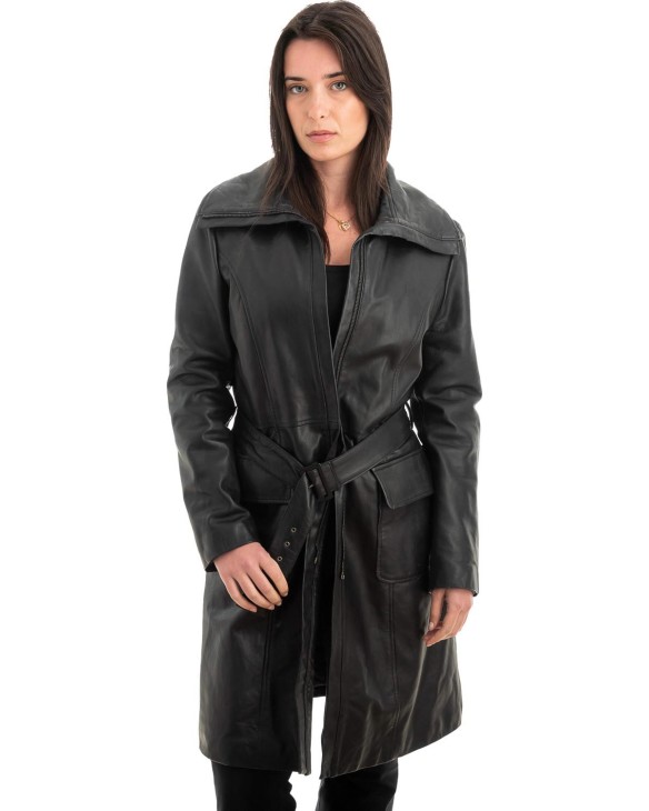 Γνήσιο Γυναικέιο Δερμάτινο Μπουφάν - Z941