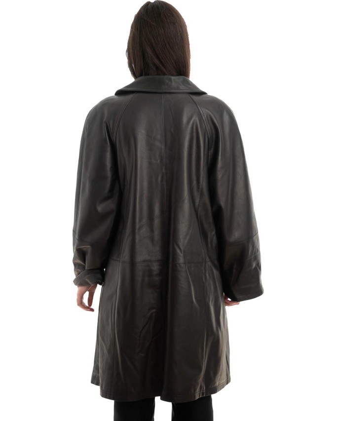 Γνήσιο Γυναικέιο Δερμάτινο Παλτό - Z943