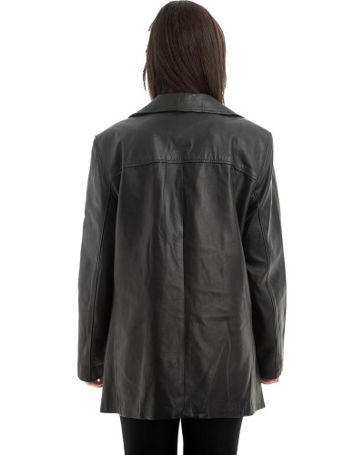 Γνήσιο Γυναικέιο Δερμάτινο Σακάκι - Z945