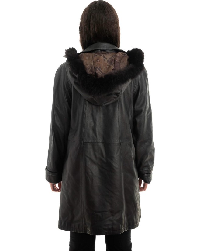 Γνήσιο Γυναικέιο Δερμάτινο Μπουφάν - Z949