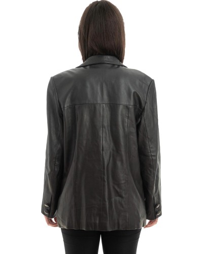 Γνήσιο Γυναικέιο Δερμάτινο Σακάκι - Z951
